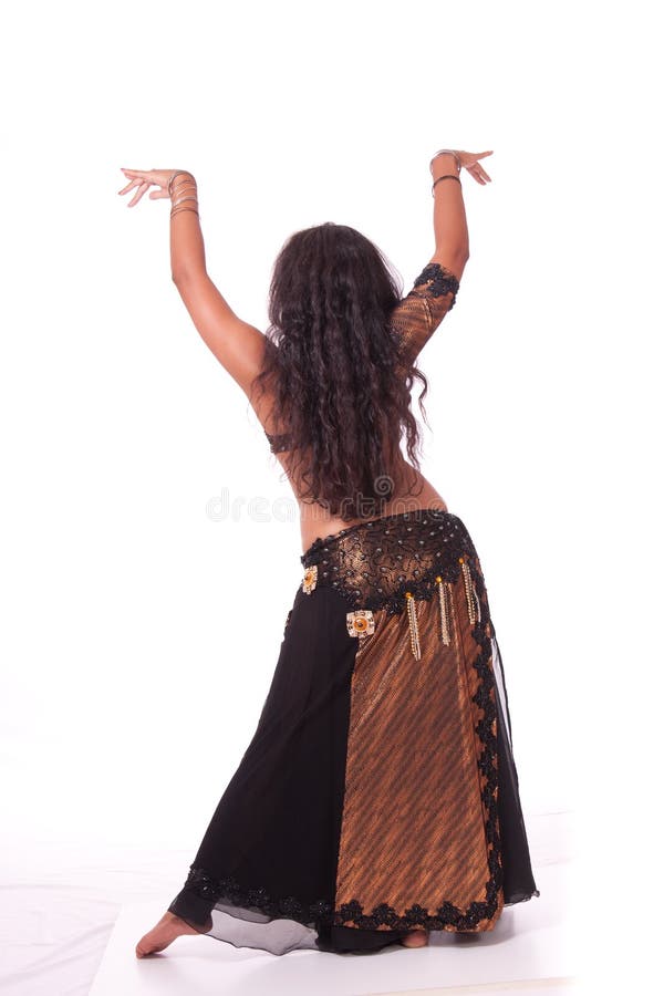 Beautiful bellydancer s back