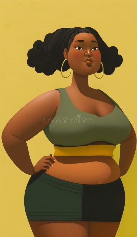 Curvy Black Lady: Over 1,297 Royalty-Free Licensable Stock Vectors & Vector  Art
