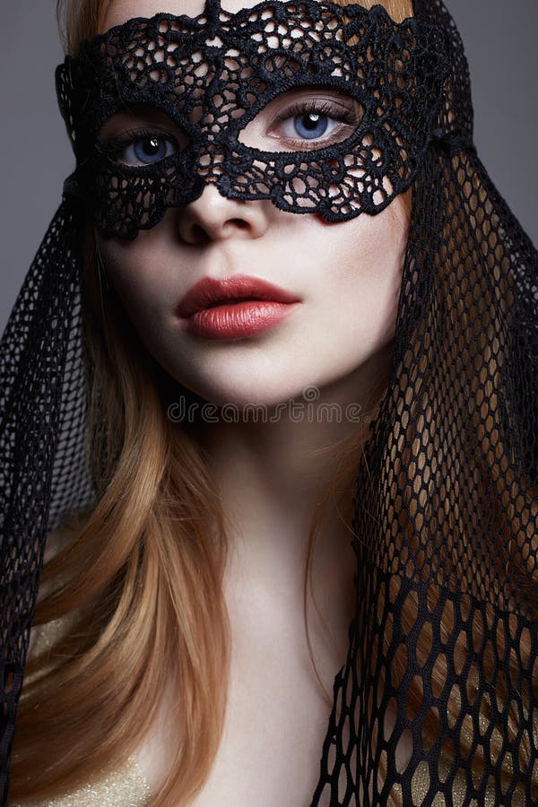 Woman In Masquerade Mask Stock Photo, Picture and Royalty Free Image. Image  33205629.