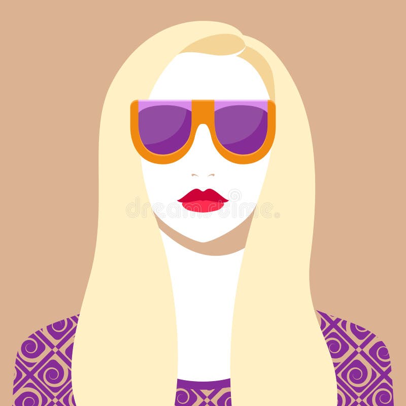 Woman Face Wearing Sunglasses Stock Illustrations 762 Woman Face Wearing Sunglasses Stock 