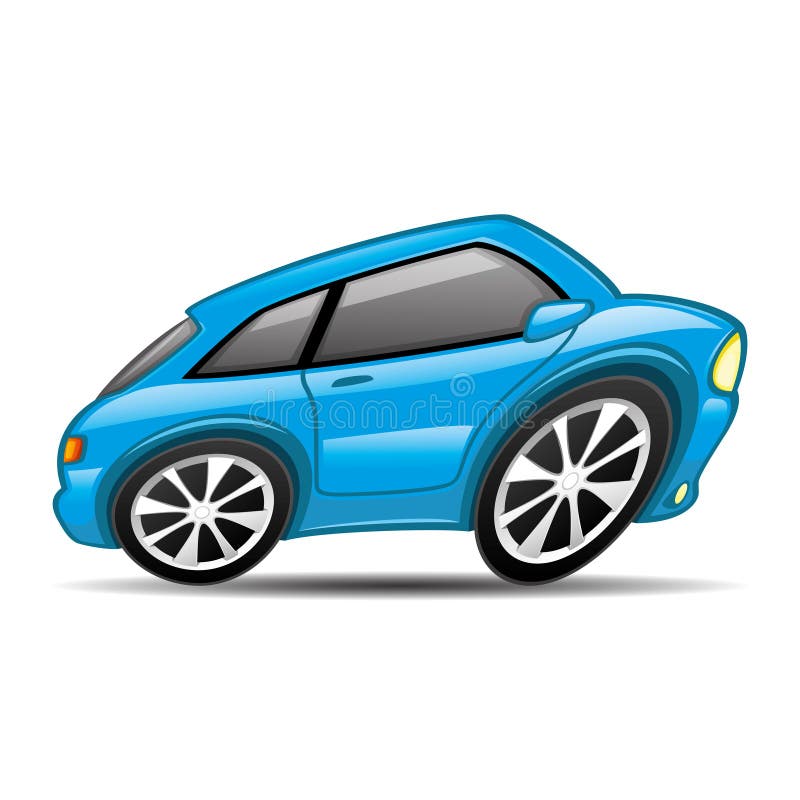 Premium Vector  Blue sedan cartoon illustration. generic car