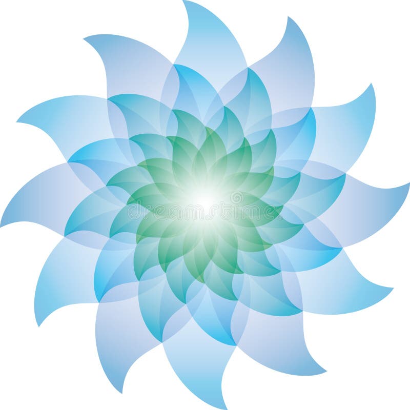 Beautiful Blue Lotus Flower Icon. Stock Vector - Illustration of ...