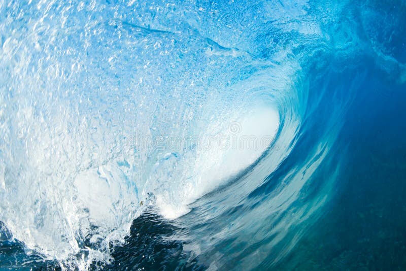 Beautiful Blue Ocean Wave Stock Image Image Of Pure 22656699