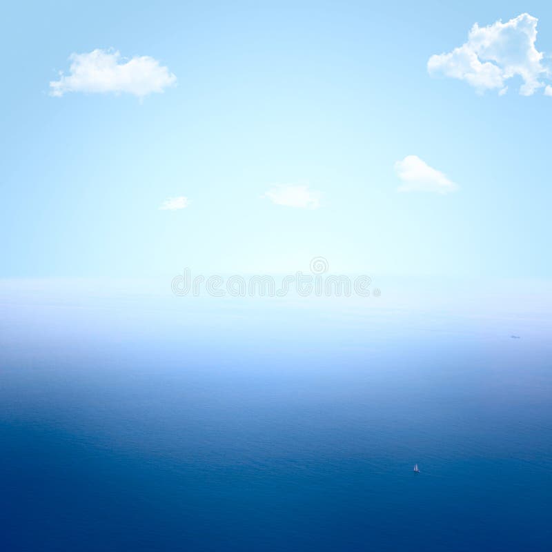 Beautiful blue sea and sky