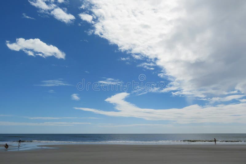 Beautiful Blue Sky Background on the Beach Stock Image Image of beautiful, coast 240210081