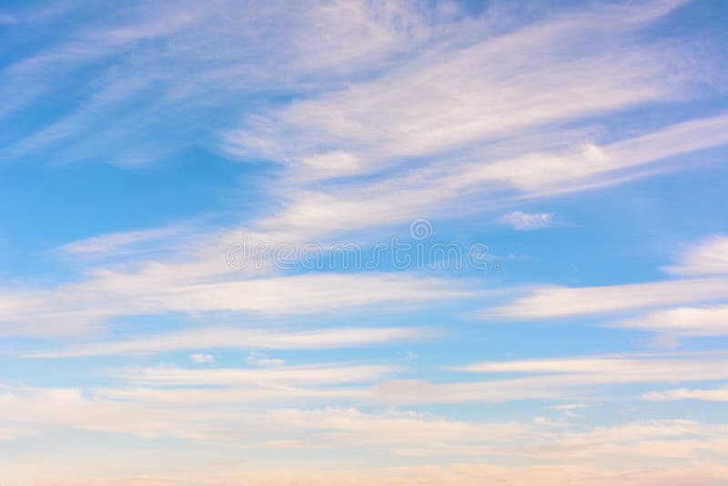 Beautiful Blue Sky. Bright Clouds. Sky Background Stock Image Image
