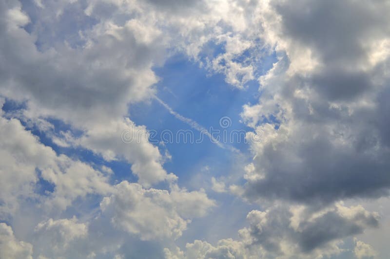 Beautiful Blue Sky with Clouds