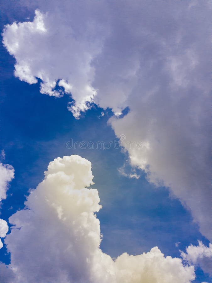Beautiful Blue Sky with Clouds and Sun Light Background.Sky Clouds.Sky
