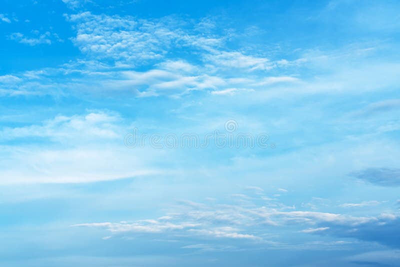 Beautiful Blue Sky with Clouds. the Texture of the Sky. Background