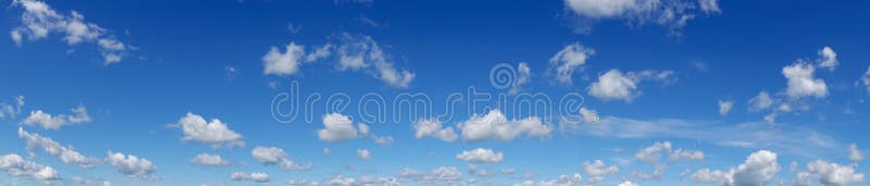 Beautiful blue sky. Panorama.