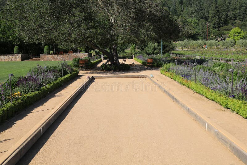 Beautiful bocce ball court