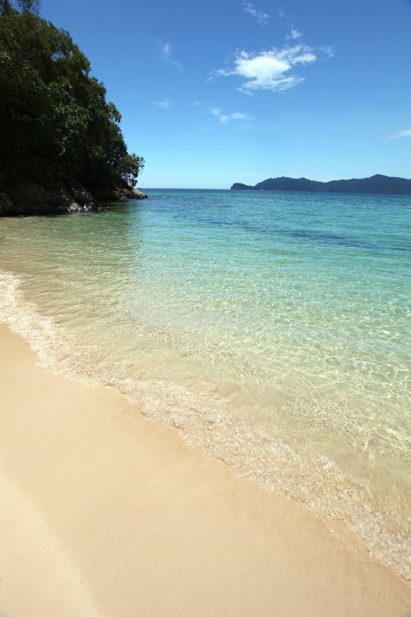 Beautiful Borneo Beach  stock photo Image of beautiful 