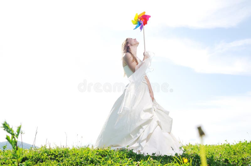 Beautiful bride outdoor