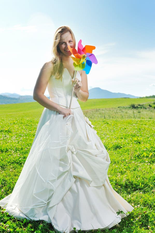 Beautiful bride outdoor