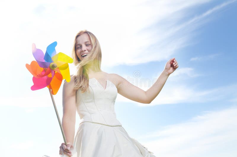 Beautiful bride outdoor