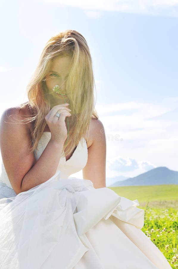 Beautiful bride outdoor