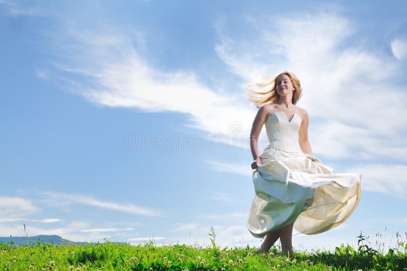 Beautiful bride outdoor