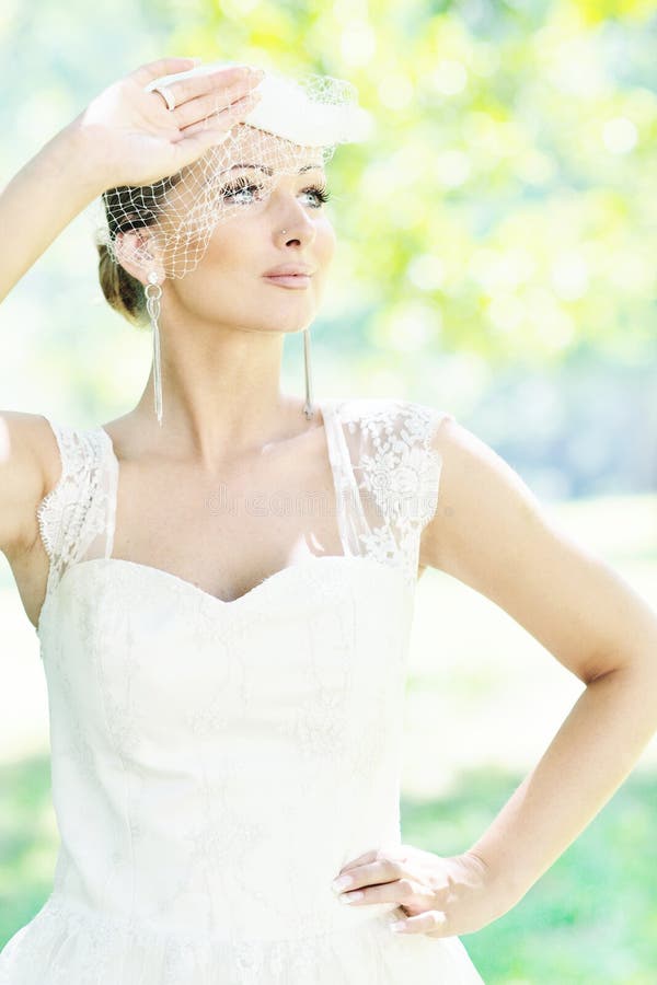 Beautiful bride outdoor