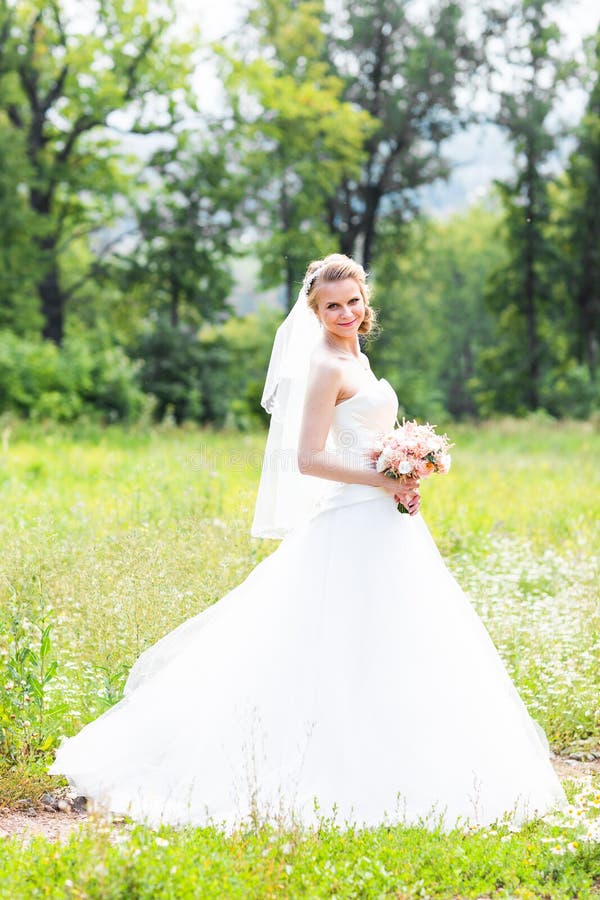 bride in green