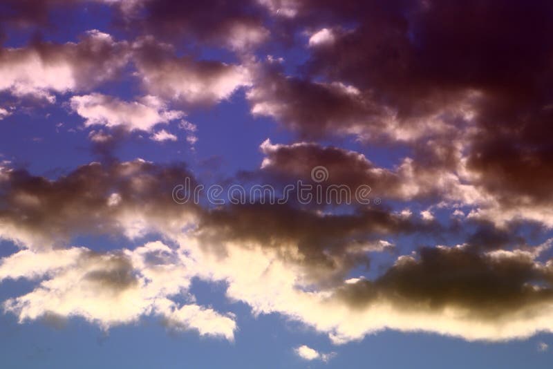 Beautiful bright light clouds for using in design as background. stock photo