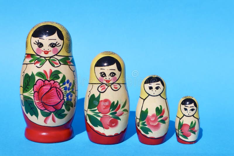 Russian nesting dolls matryoshka Alenka with sunflower handmade signed babushka