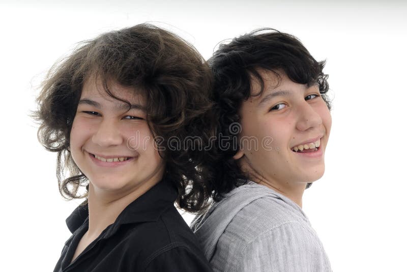 Beautiful brothers smiling