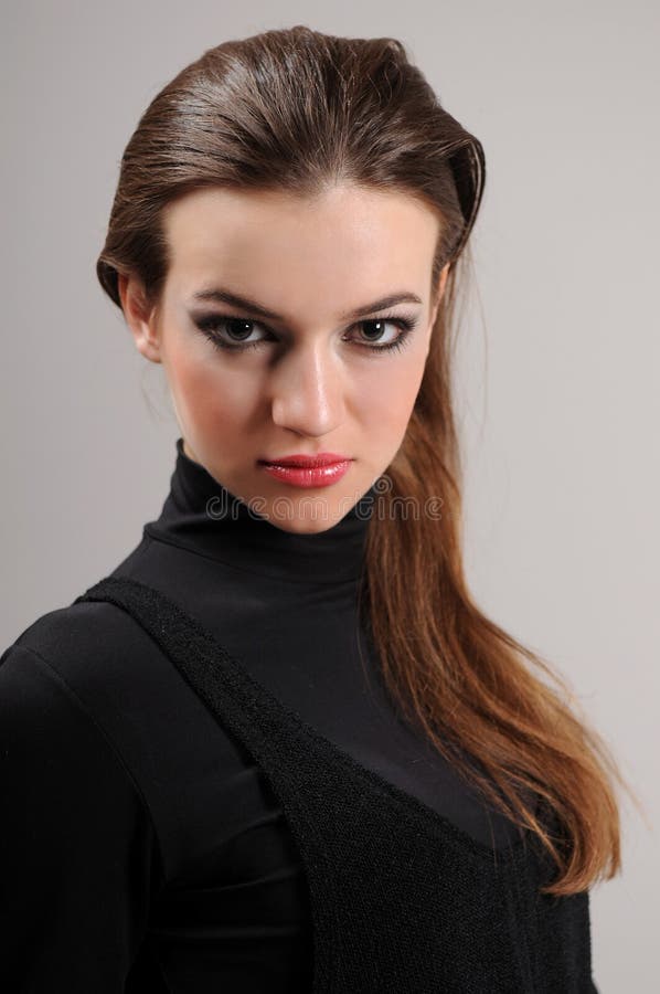 Beautiful Brunette Stock Image Image Of Costume Expensive 20374393