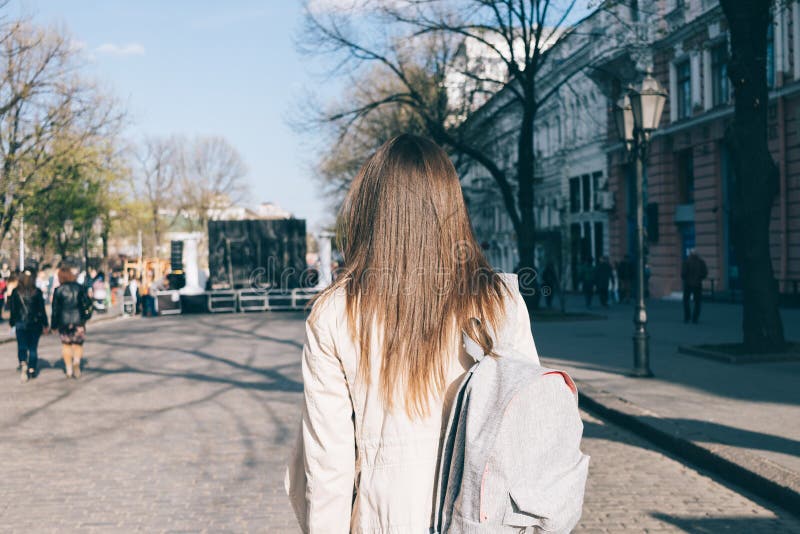 Beautiful Female Brown Long Hair Back View Stock Images - Download 963 ...