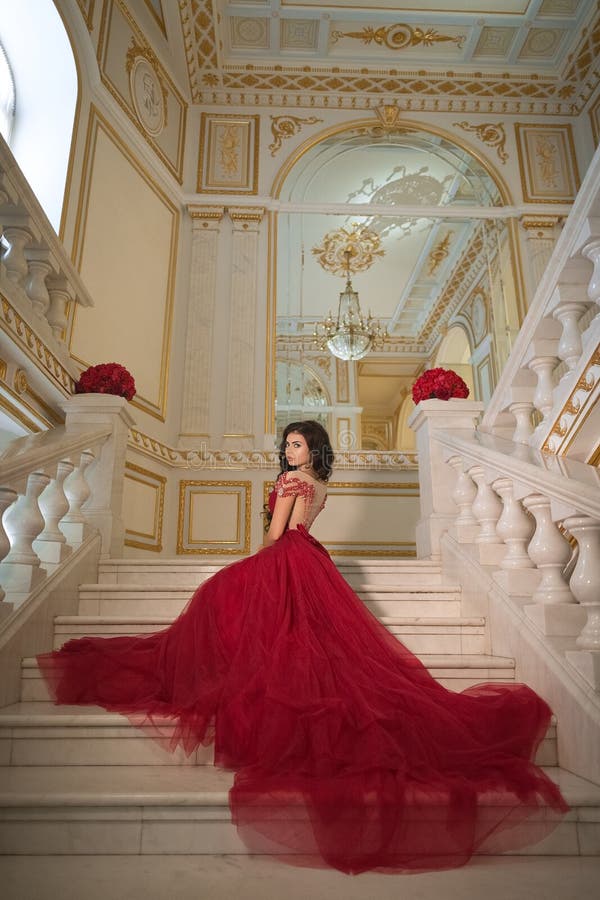 red ball gown aesthetic