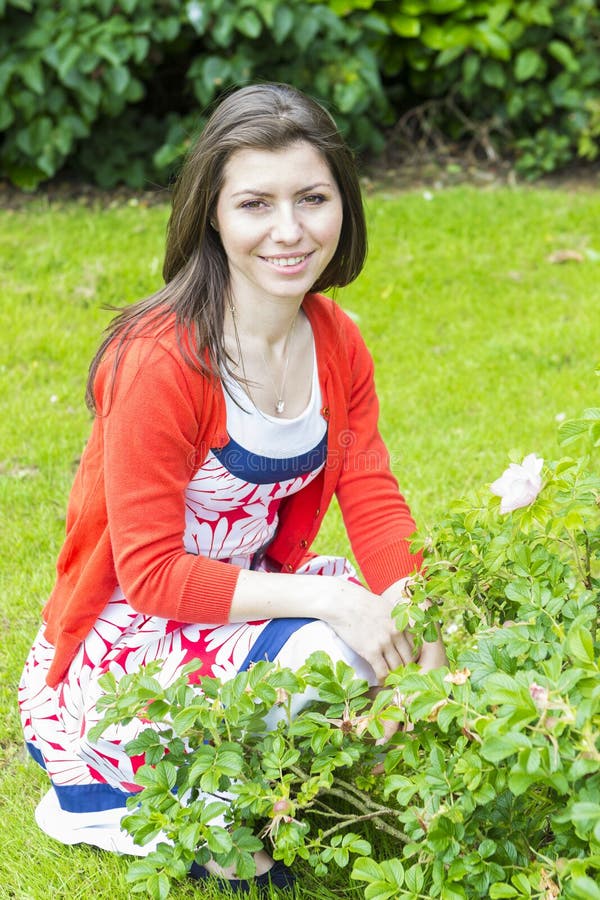 Beautiful Brunette Outdoors Portrait Stock Image Image Of Sensual Brunette 73847245