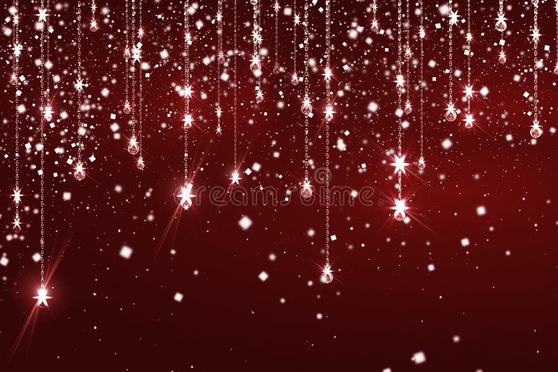 Beautiful burgundy background with sparkles and bokeh