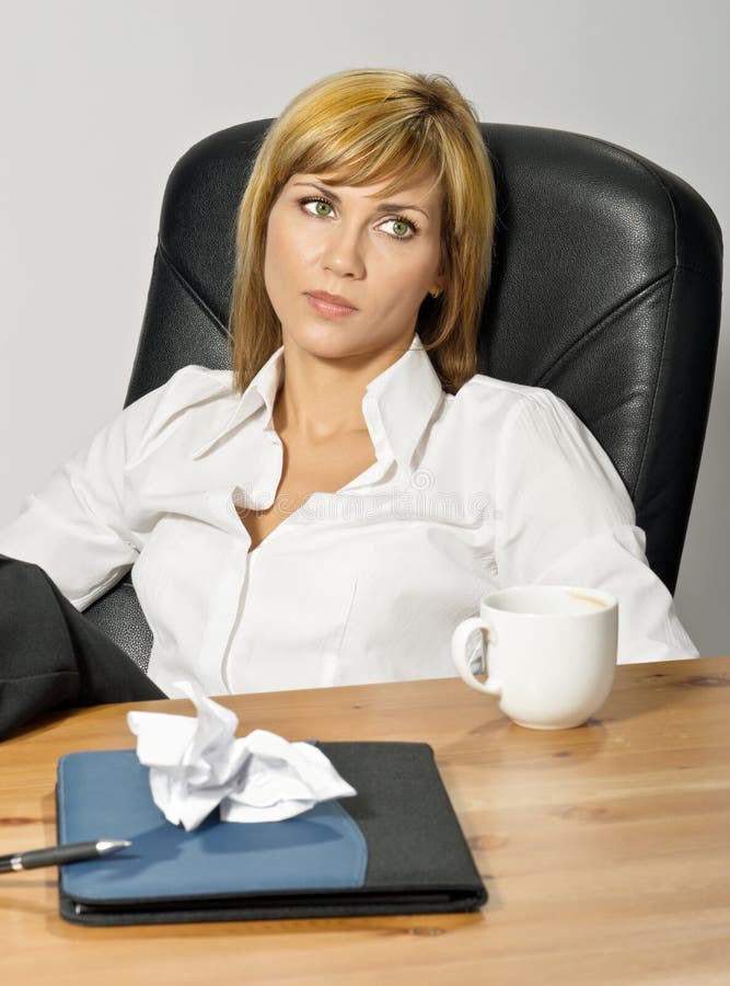 Resting Beautiful Business Lady Stock Image Image of coffee, lady
