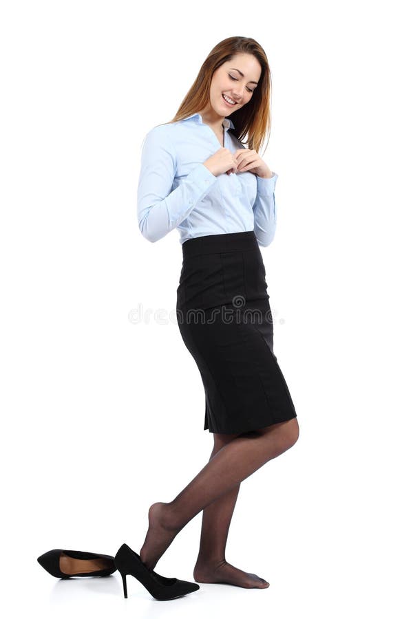 Business Woman Undressing