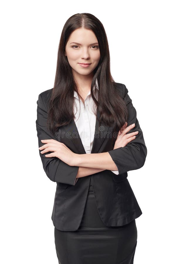 Beautiful Businesswoman Portrait Stock Photo - Image of person, race ...