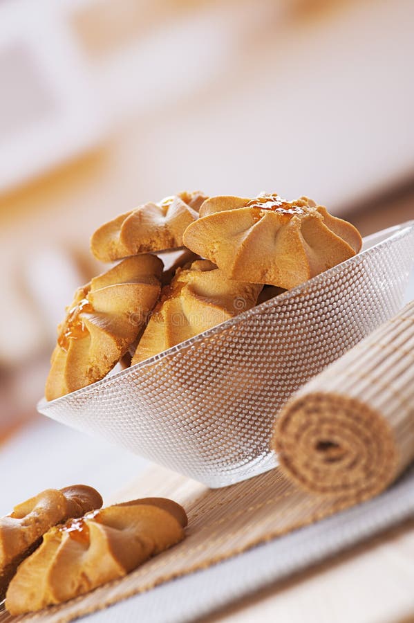 Beautiful Cakes in Glass Bowl Stock Image Image of food, delicatessen