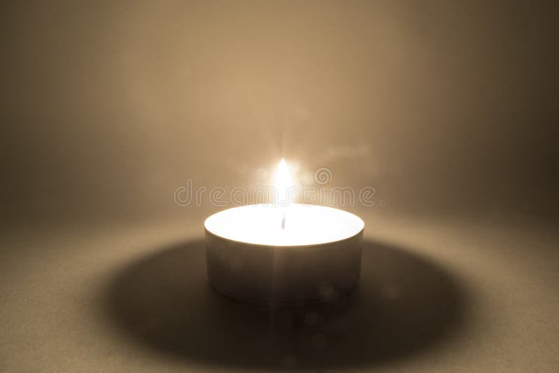 A Beautiful Candle with a Glare Stock Photo Image of burning, fire