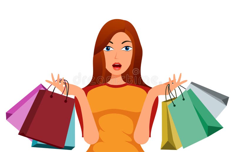 Beautiful Cartoon Girls Shopping Stock Vector - Illustration of high, blonde: 96675634 Beautiful Cartoon Girls Shopping Stock Vector - Illustration of high, blonde: 96675634