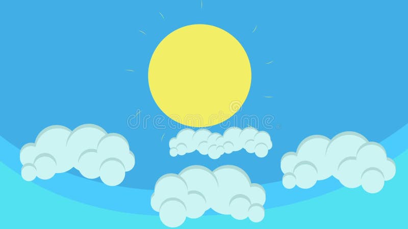 Beautiful Cartoon Sun Above Puffy Clouds Stock Footage - Video of flares, environment: 73561498 Beautiful Cartoon Sun Above Puffy Clouds Stock Footage - Video of flares, environment: 73561498