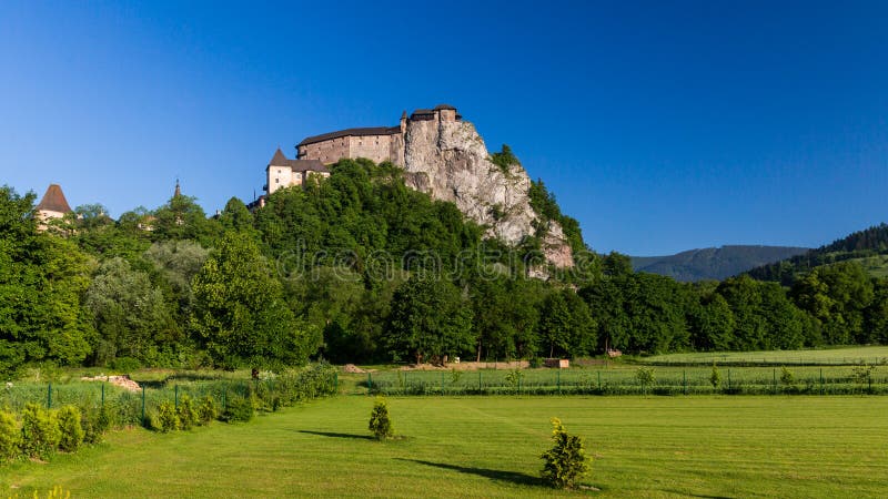 Krásný zámek Oravský Podzámok u Dolného Kubína na Slovensku