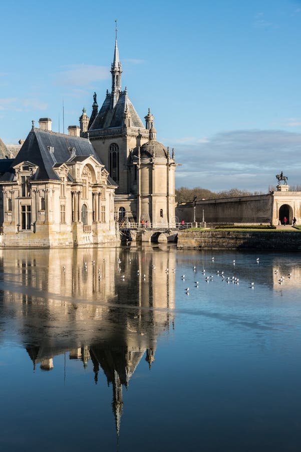 Chateau de Chantilly stock image. Image of europe, grand - 82256285