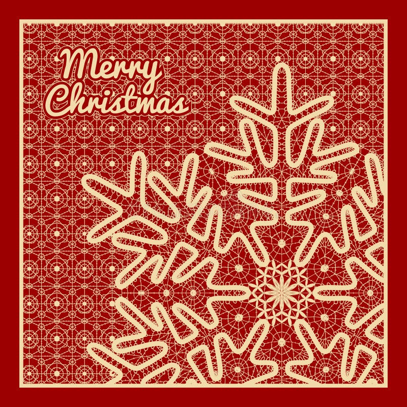 Beautiful Christmas card stock illustration