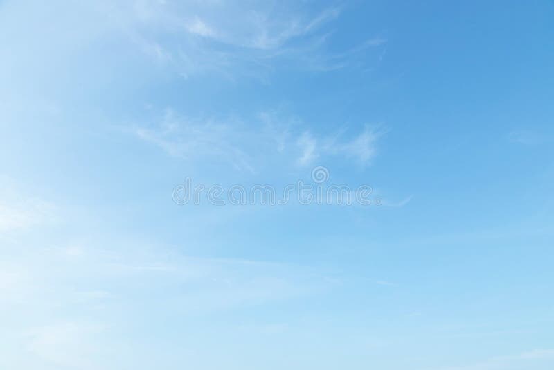 Beautiful Clear Blue Sky Background with Tiny Plain White Cloud on Morning  Stock Photo - Image of outdoor, blue: 145998908