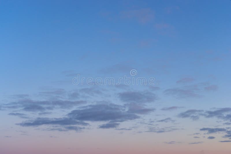 Beautiful Clear Morning Sky At Sunrise Natural Background Soft Pink