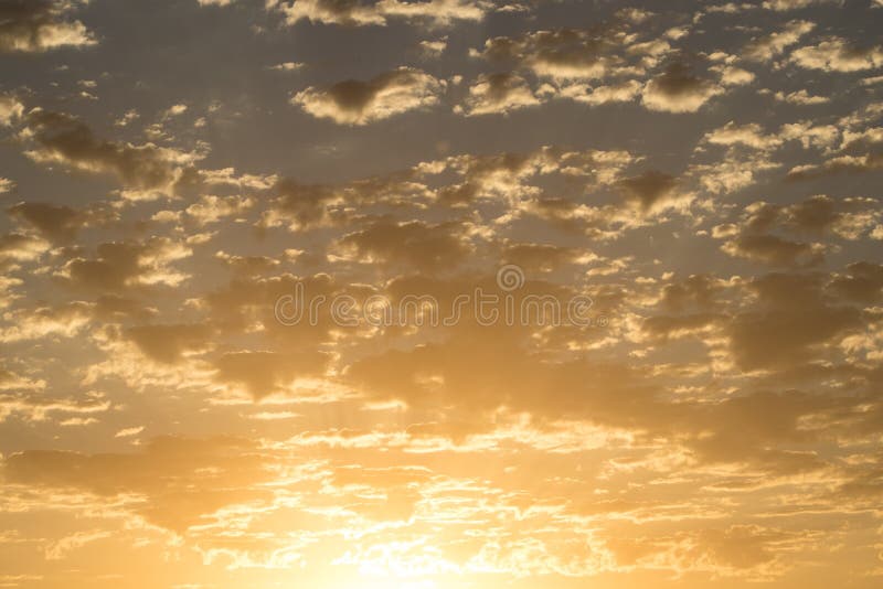 Beautiful Cloud Formations Against Sunset Sky Stock Photo Image of