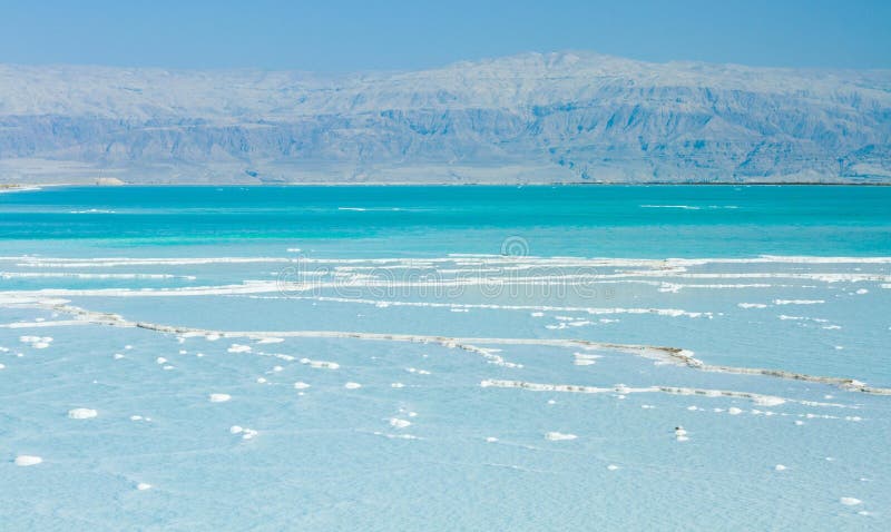 Beautiful coast of the Dead Sea