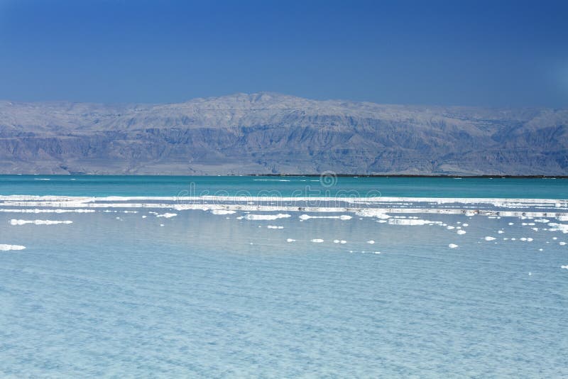 Beautiful coast of the Dead Sea .