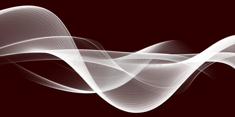 Color light red abstract waves design stock illustration