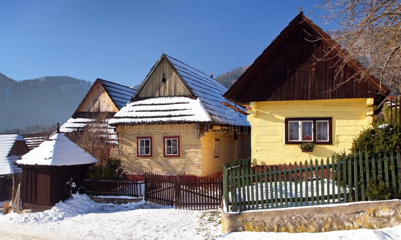 Obec Vlkolínec, stará architektúra, Slovensko