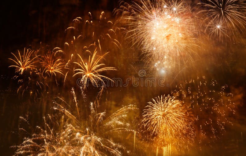 beautiful colorful fireworks at New Year and copy space - abstract holiday background stock images beautiful colorful fireworks at New Year and copy space - abstract holiday background stock images