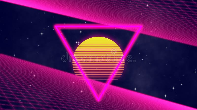 Abstract Beautiful Retro Background with Space and Grid Stock Illustration  - Illustration of moon, effect: 175908873